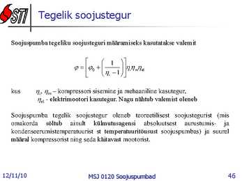 Soojuspumbad Konspekt #46