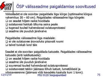 Soojuspumbad Konspekt #75