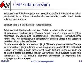 Soojuspumbad Konspekt #83