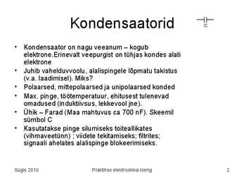 praktiline elektroonika 1-2-Analoogskeemid #2