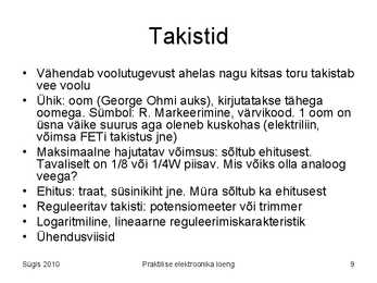 praktiline elektroonika 1-2-Analoogskeemid #9