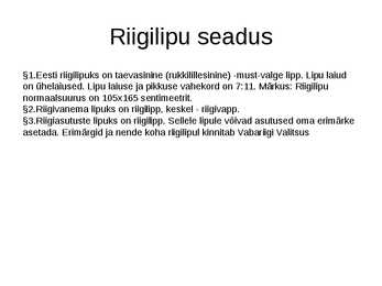 Eesti lipu lugu #9