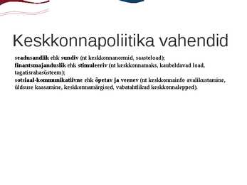 Säästev areng ja keskkonnapoliitika #4