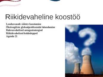 Säästev areng ja keskkonnapoliitika #5
