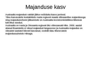 Austraalia majandus ettekanne #14