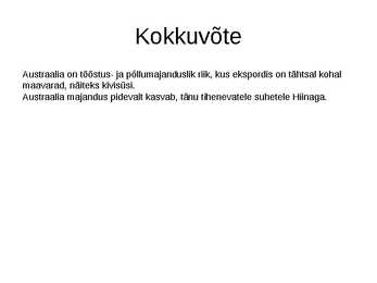Austraalia majandus ettekanne #17