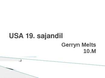 USA 19-sajandil
