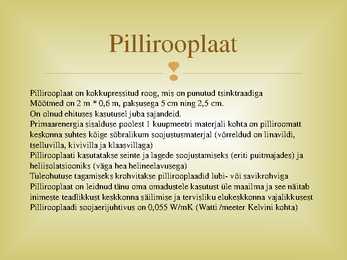 Pilliroog soojustusmaterjalina #3