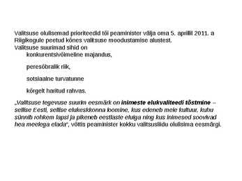 Valitsus ja kohalik omavalitsus #11