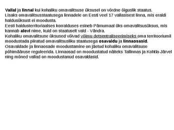 Valitsus ja kohalik omavalitsus #20