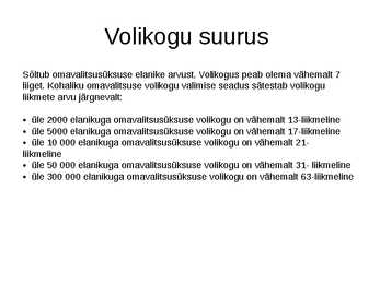 Valitsus ja kohalik omavalitsus #23