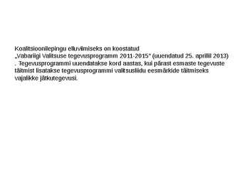 Valitsus ja kohalik omavalitsus #10