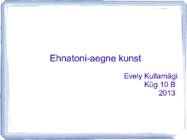 Ehnatoni-aegne kunst