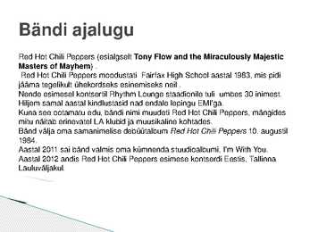 Red Hot Chili Peppers #5