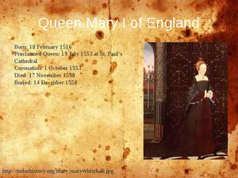 Presentation in english-Mary I #2