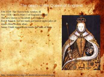Presentation in english-Mary I #11