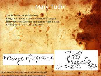Presentation in english-Mary I #3