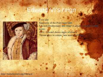 Presentation in english-Mary I #6