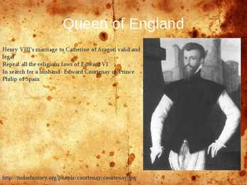 Presentation in english-Mary I #8