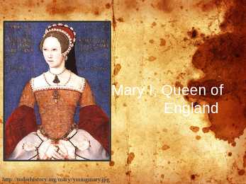 Presentation in english-Mary I