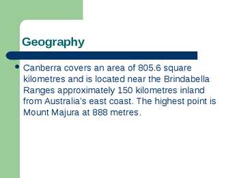 Canberra - PowerPoint presentation #4