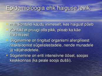 PARASITAARSED NAHAHAIGUSED - SÜGELISED JA TÄID #6