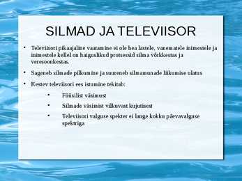 Silmalihaste treenimine #2