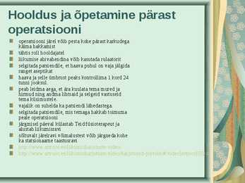 PÕLVELIIGESE ARTROOSIGA PATSIENT #13