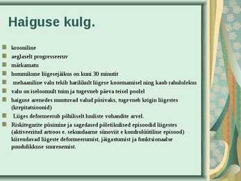PÕLVELIIGESE ARTROOSIGA PATSIENT #8