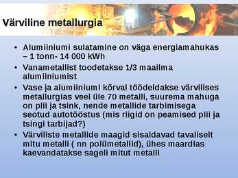 Maailma ühiskonnageograafia-Metallurgia #14