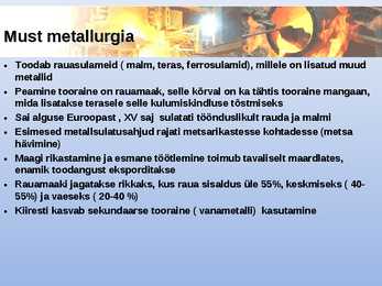 Maailma ühiskonnageograafia-Metallurgia #9