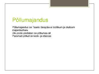 Taani põllumajandus #6