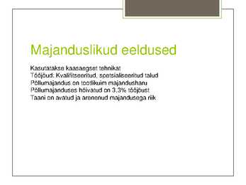 Taani põllumajandus #8
