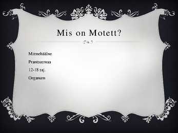 Motett #2