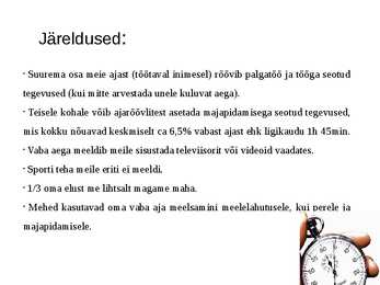 Statistika - keskmine ööpäevane ajakasutus #11