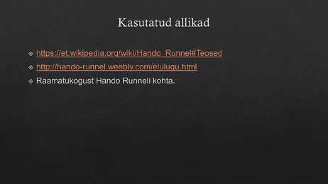 Hando Runnel #11