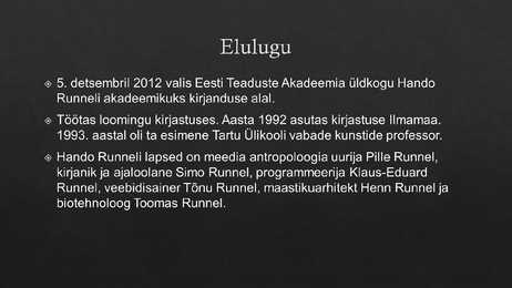 Hando Runnel #3