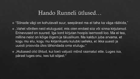 Hando Runnel #7