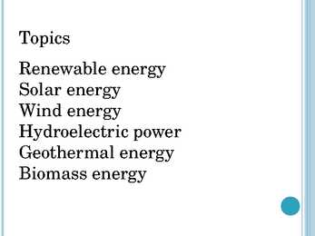 Renewable energy #2
