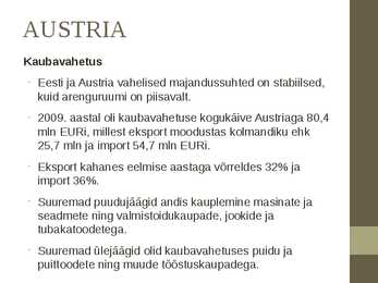 Kesk-Euroopa ja Eesti majandus #2