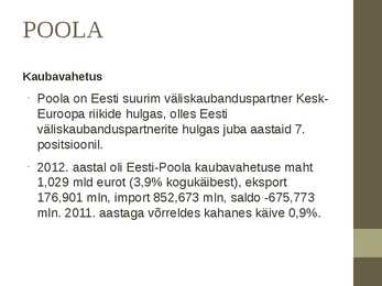 Kesk-Euroopa ja Eesti majandus #4