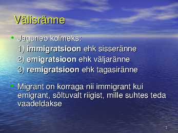 Migratsioon #3
