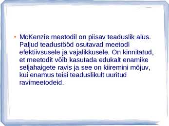 McKenzie Instituut #12