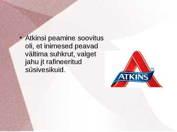 Atkinsi dieet #3