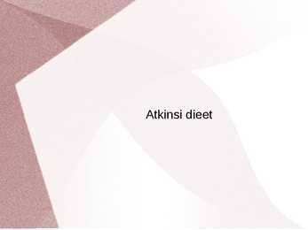 Atkinsi dieet