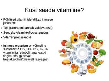 Mis on vitamiinid #7