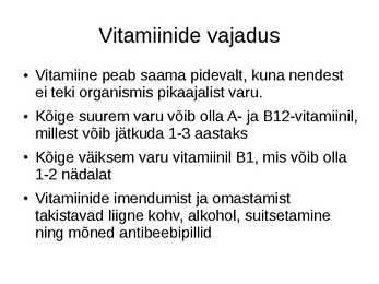 Mis on vitamiinid #9