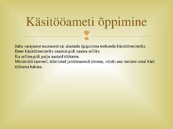 Käsitöö ja käsitööline #8