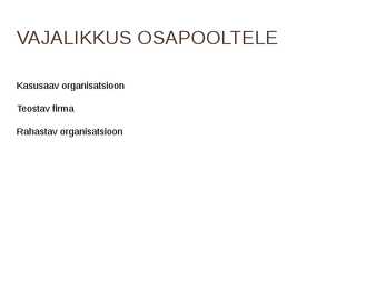 PROJEKTI ARUANDLUS #3