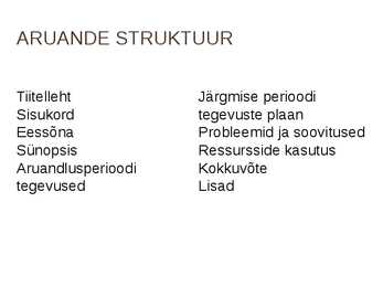 PROJEKTI ARUANDLUS #5
